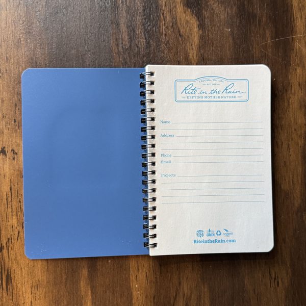 Rite in the Rain Spiral Notebook (Blue) - Image 3